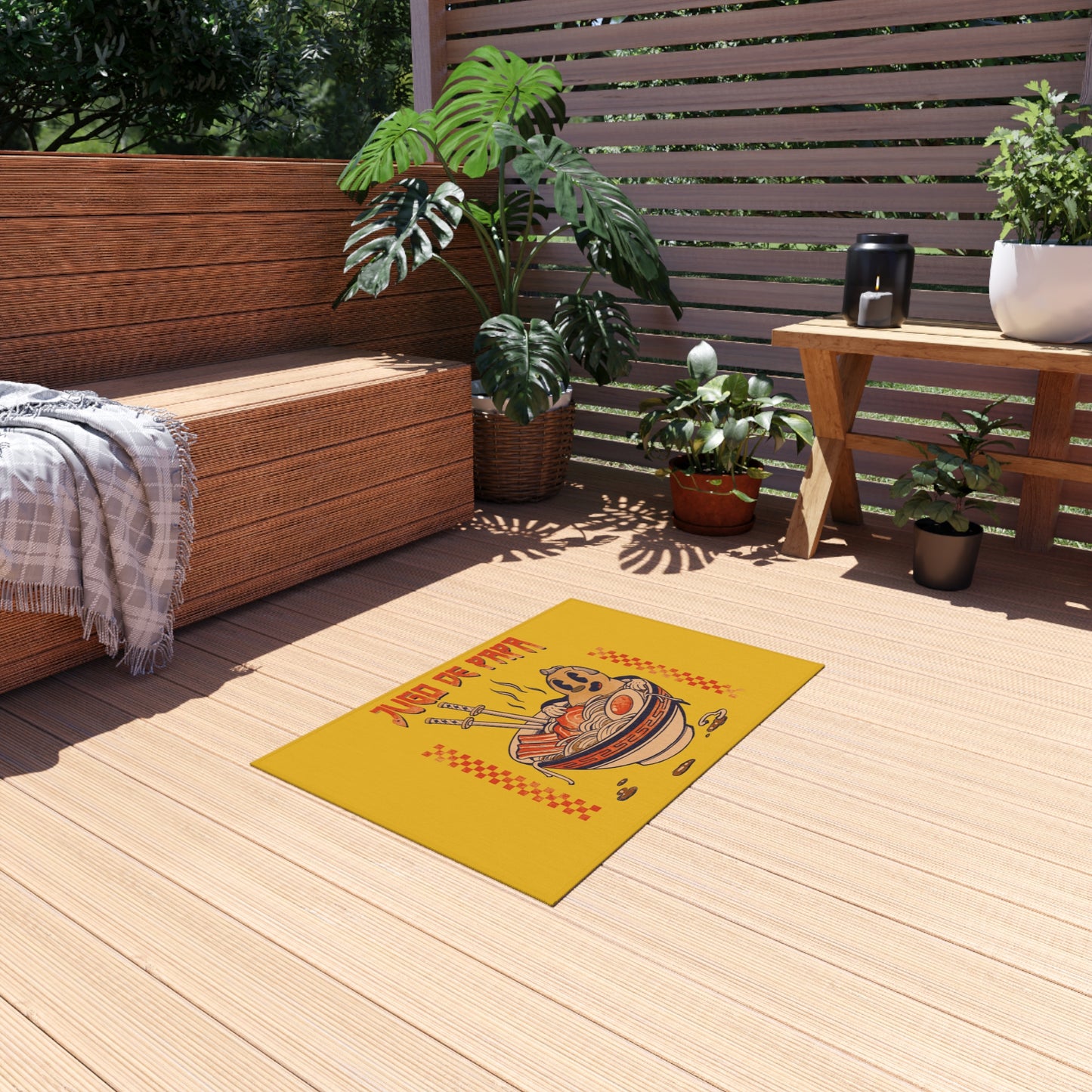 Samurai Spud Spa Outdoor Rug