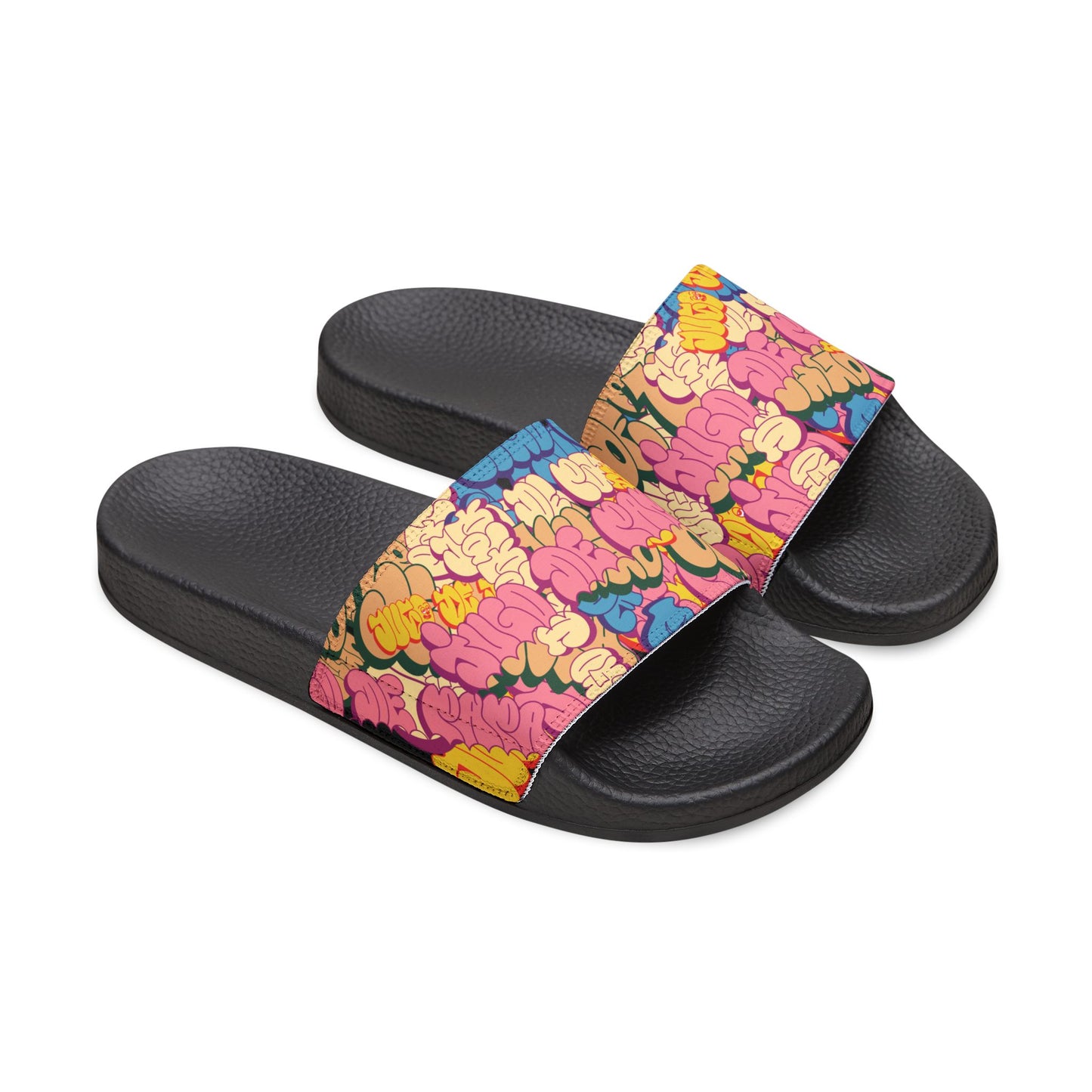 JDP Graphic Graffiti Removable-Strap Sandals