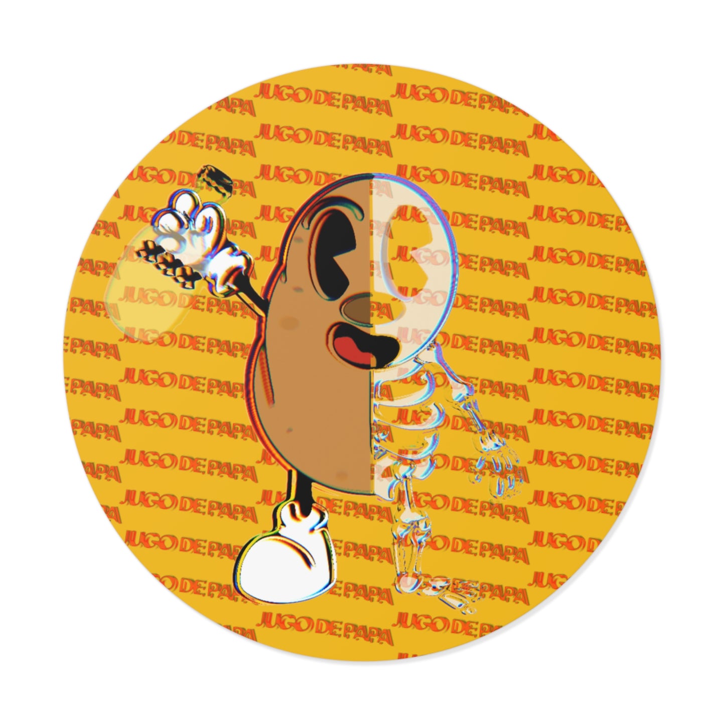 Skeleton Spud Sticker