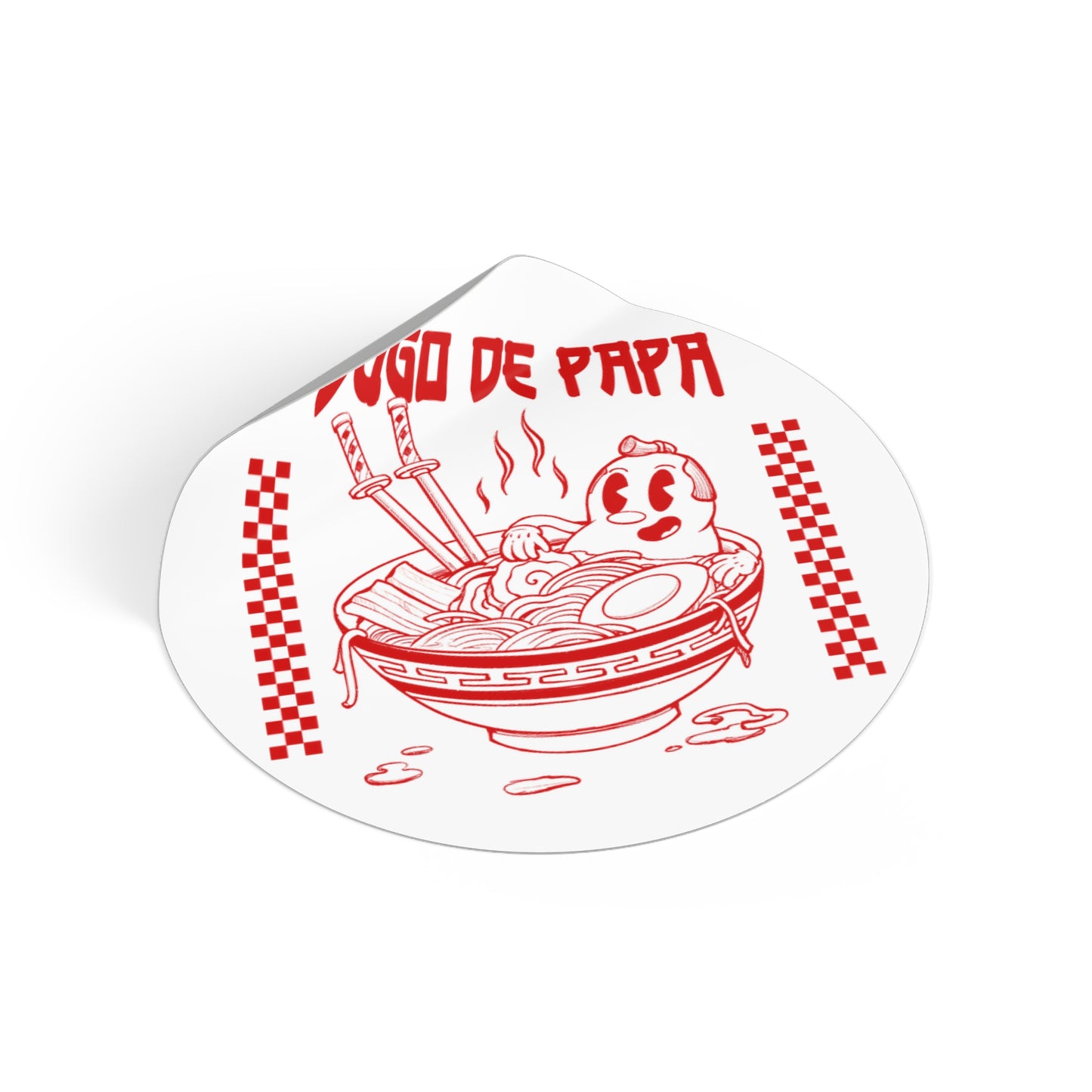 Samurai Spud Spa Sticker