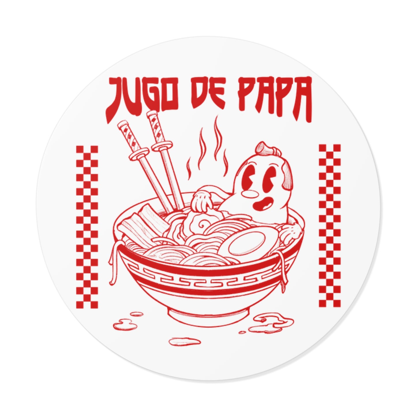 Samurai Spud Spa Sticker