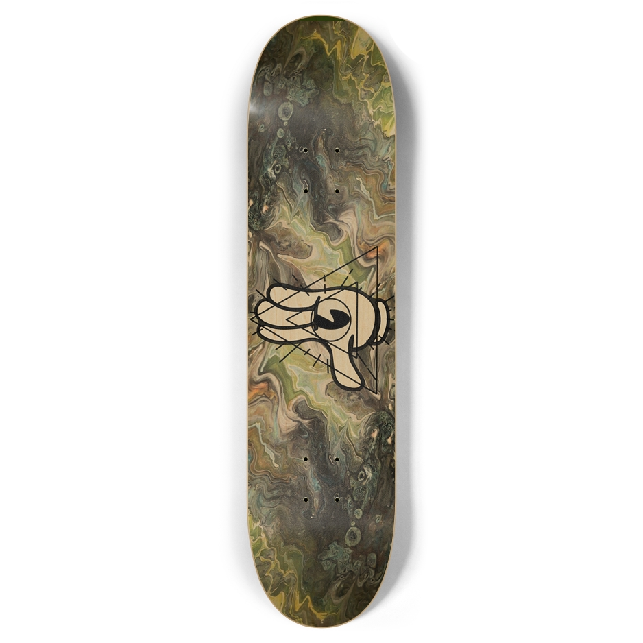 Acrylic Hamsa Hand Skateboard