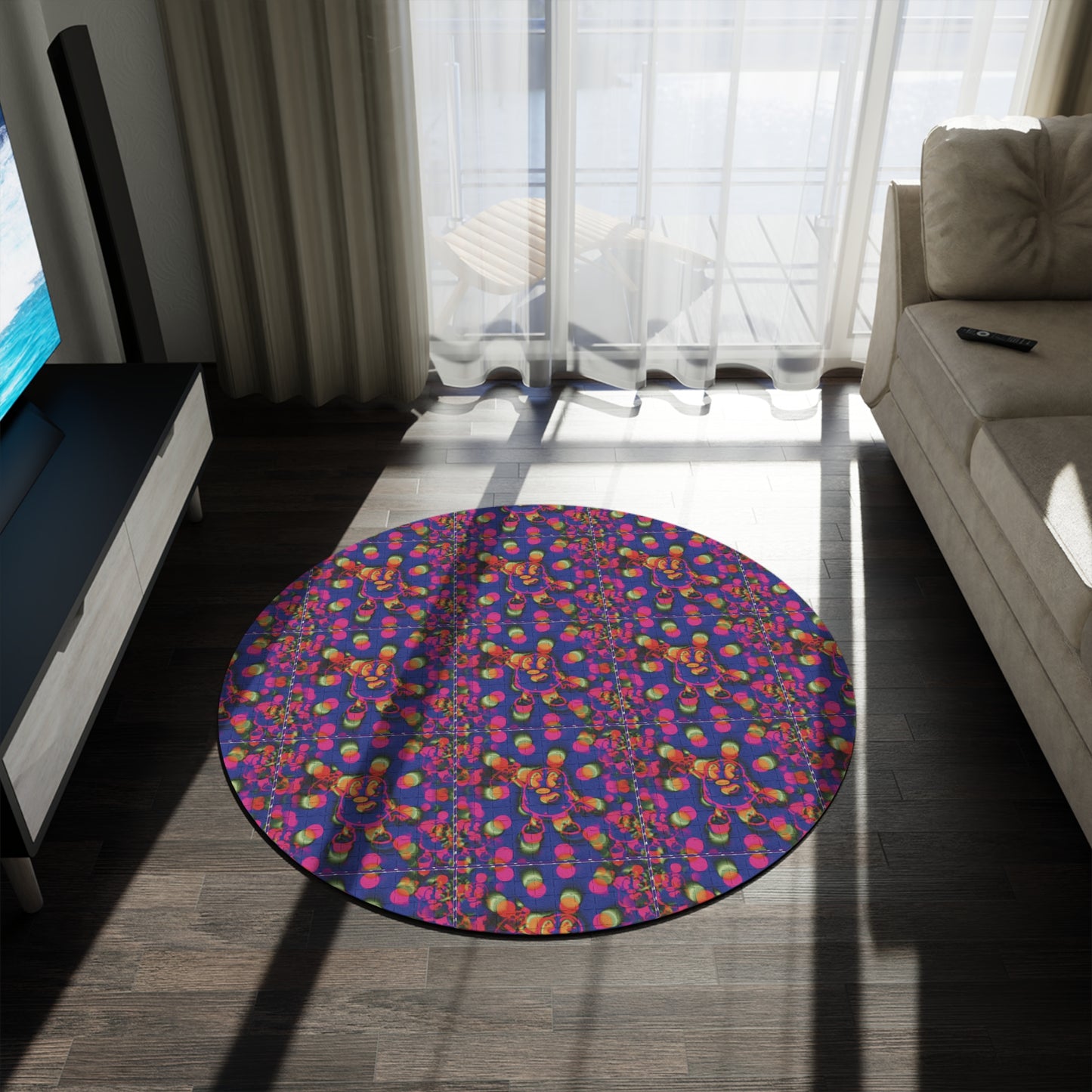 Blotter Sheet Pete Round Rug