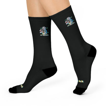 Smeared Hamsa Crew Socks