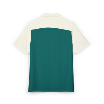 Three Knuckles Deep White Stripe Bowling Button Up